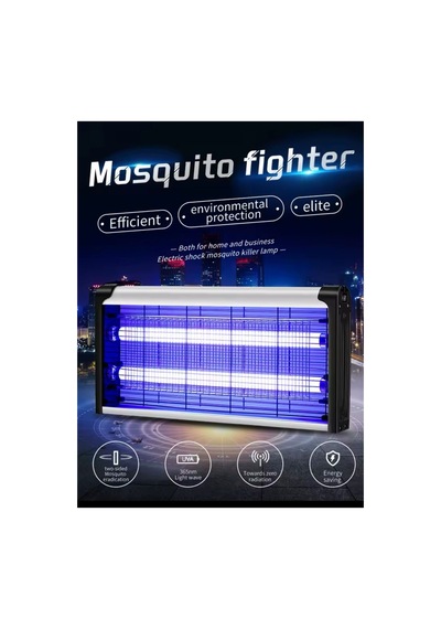 4w 2000 Volt Iki Ledli Sinek Öldürücü 2000v İkili Ledli Sinek Kovucu Sivrisinek Savar Mor Işık