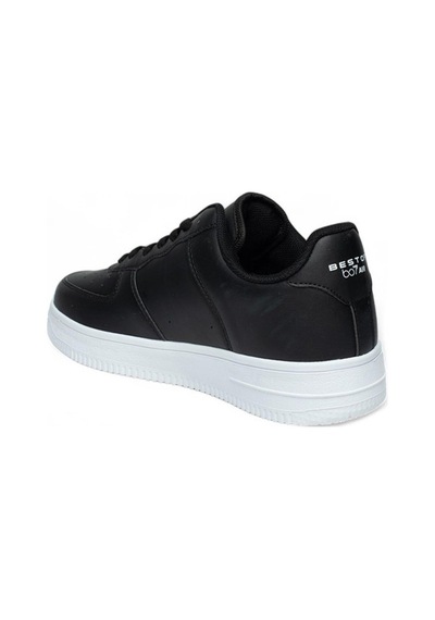 Best Of 042-25 Deri Air Anatomik Erkek Sneaker Siyah Beyaz Siyah