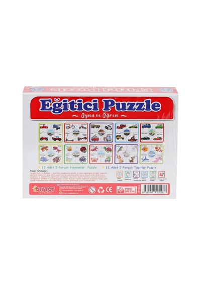 7196 Çark Puzzle Hayvanlar - 1 Adet