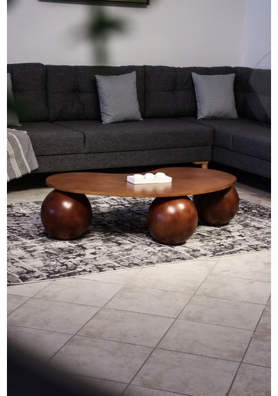 Top Sehpa & Küre Ceviz Mdf Orta Sehpa - Ceviz