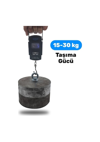 Ø32 Mm Çapında Balıkçı Mıknatısı Halkalı Mıknatıs 15 30 Kg Çekme Gücü