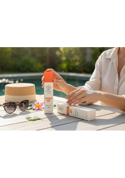 Dermacia Labs Ceramide Niacinamide İçerikli Su Bazlı Yüksek Uv Korumalı Leke Karşıtı Yüz Güneş Kremi SPF50+ 50 ML
