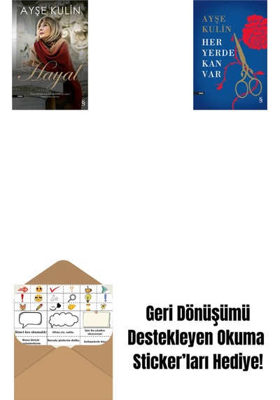 Hayal + Her Yerde Kan Var Ciltli + Okuma Sticker'ları