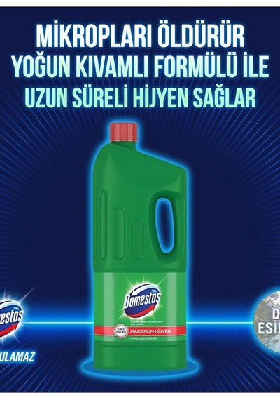 Domestos Çamaşır Suyu Dağ Esintisi 1850 Ml Kategori: Çamaşır Suyu Diğer