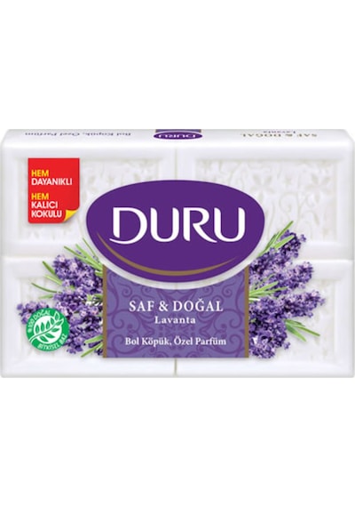 Duru Kalıp Sabun 600 Gr 4x150 Klasik-gül-lavanta 3 Lü Karma Paket Lavanta