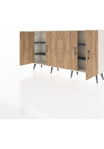 Arges Konsol 4 Raflı 4 Kapaklı 176x30x99 Aytaşı-çam/antrasit Atlas Çam/antrasıt - Aytası Arges Konsol 4 Raflı 4 Kapaklı 176x30x99 Aytaşı-çam/antrasit Atlas Çam/antrasıt - Aytası