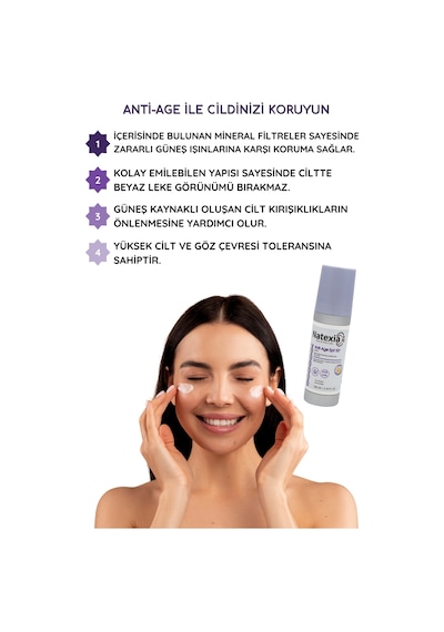 Natexia Yaşlanma Karşıtı Ve Aydınlatıcı Anti-age Güneş Koruyucu Losyon SPF50+ 100 Ml