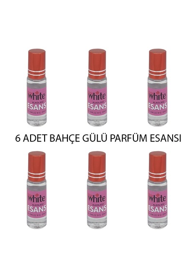 Rose White 5 Ml. Bahçe Gülü Parfüm Esansı 6 Adet Gül