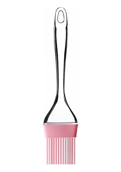 Silikon Yumurta Fırçası Ve Spatula Damla Saplı Silikon Hamur Spatula Yağ Fırçası Pembe Spatula Fırça