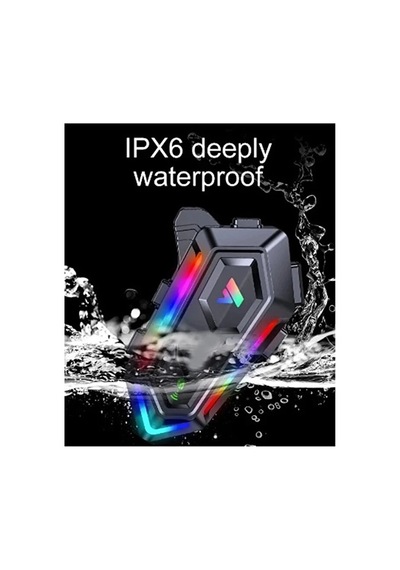 V20 Max Motor Kask Kulaklık Rgb Bluetooth Motosiklet Kulaklık Intercom 2 Kişi 300 Metre Eşleşme