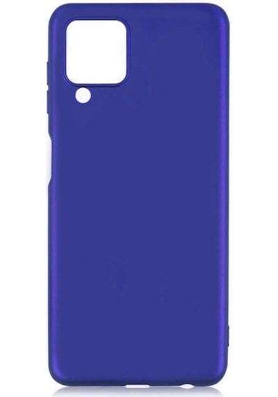 Kilifone - Samsung Uyumlu Galaxy A22 4g - Kılıf Mat Renkli Esnek Premier Silikon Kapak - Saks Mavi