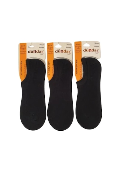 Dündar Çorap Kadın Modal Plus Pastel Renk Sneaker Çorap 6876 - 12 Adet 001