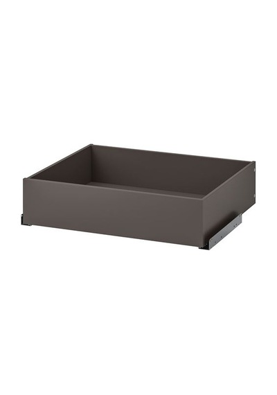 Ikea Komplement Çekmece, Koyu Gri, 75x58 Cm