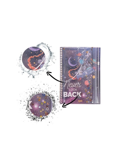 Sulu Çantalı Astronot A5 Defter 1 Adet