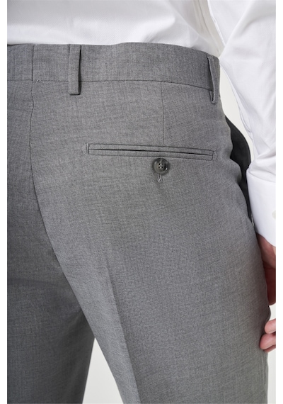 İmza Füme Yan Cep Filafil Desen Comfort Fit Esnek Pantolon 1003260153