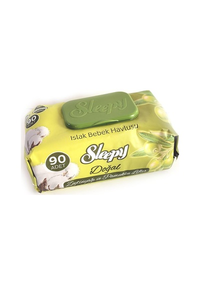 Sleepy Sensitive Zeytinyağlı Islak Mendil 90'Lı