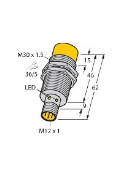 Turck 40203 Nı15-m30-y1x-h1141 Endüktif Sensör