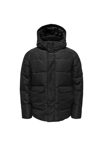 Only Onscarl Life Quilted Jacket Noos Otw Erkek Ceket 22025825 Siyah-siyah Siyah