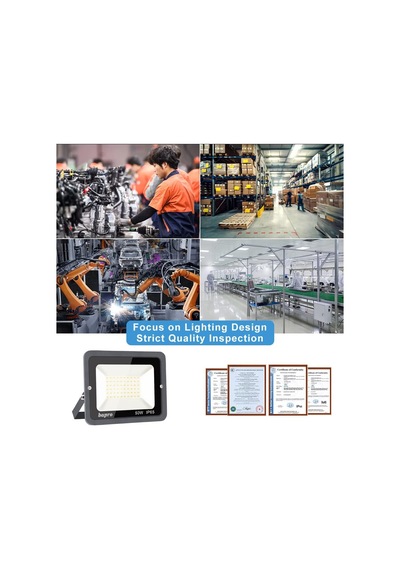 50 W Led Dış Mekan Spotu, 6000 K Dış Mekan Led Spot Işığı, Soğuk Beyaz Led Spot Işığı, 5000 Lm Süper Par Diğer