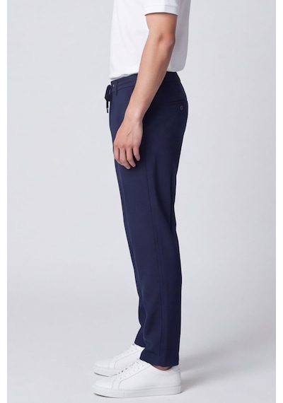 Sabri Özel Erkek Lacivert Normal Kesim Regular Fit Viskon Örme Yan Cep Lastikli Bel Klasik Paça Jogger Pantolon Sabri Özel Erkek Lacivert Normal Kesim Regular Fit Viskon Örme Yan Cep Lastikli Bel Klasik Paça Jogger Pantolon