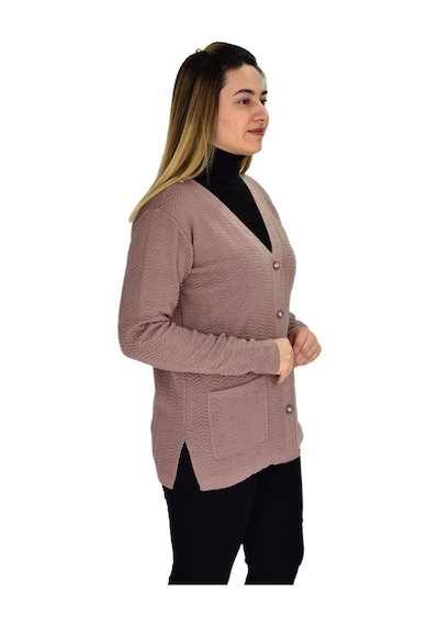 Kadın Cepli Triko Hırka Bgl-st03349 001