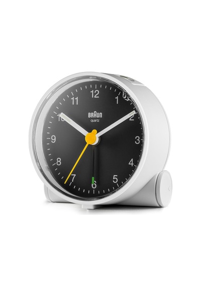 Braun Bc01wb Beyaz-siyah Klasik Analog Alarmlı Masa Saati Brn.bc01wb