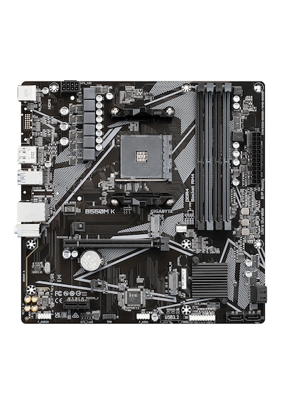 Gigabyte B550M K AMD B550 4733 MHz (OC) DDR4 Soket AM4 mATX Anakart Gigabyte B550M K AMD B550 4733 MHz (OC) DDR4 Soket AM4 mATX Anakart