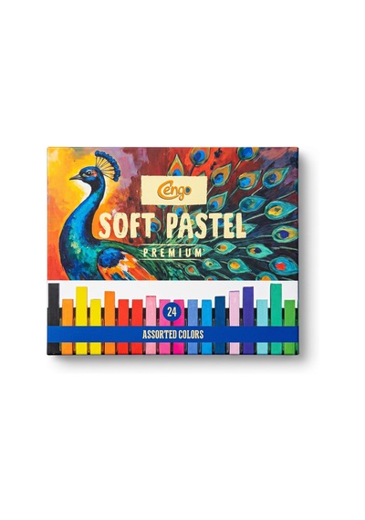 Soft Toz Pastel Boya 24 Lü Genel