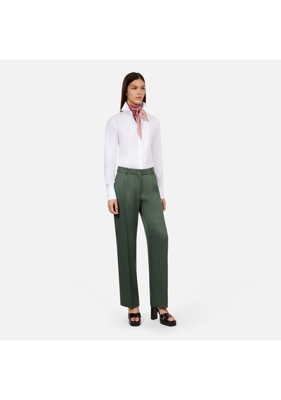 The Kooples Kadın Yeşil Keten Karışımlı Pantolon