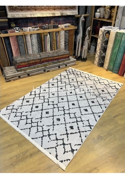 Salerno Çamaşır Makinesinde Yıkanabilir Kilim Halı Hs1030 Çok Renkli