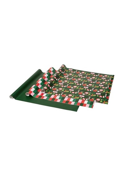 Ikea Vınterfınt Hediye Paketi Kağıdı, Yeşil-kırmızı, 3x0.7 M/2.10 M² 87128904