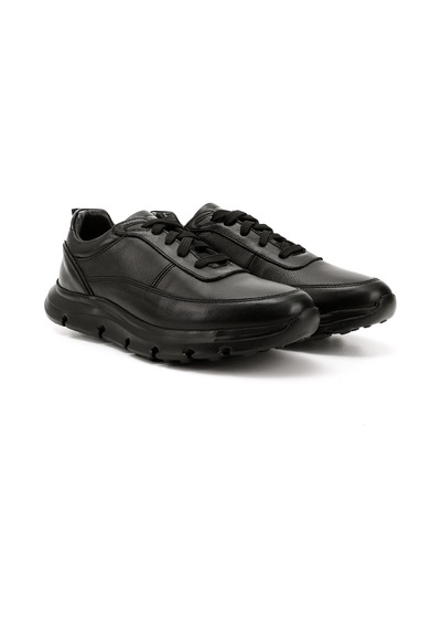 Gönderi(R) Erkek Siyah Bağcıklı Hakiki Deri Sneaker Ddma83531540 Siyah
