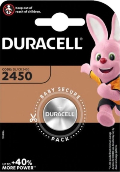 Duracell Pil Düğme 3v Tekli 2450