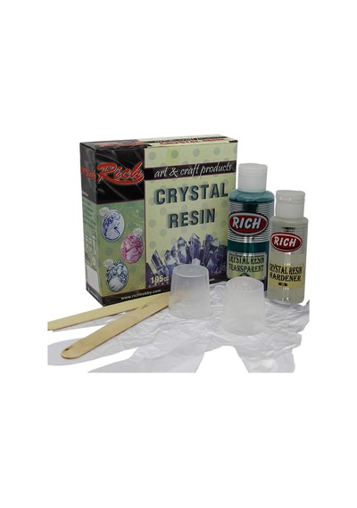 Rich Crystal Resin Transparan Şeffaf Kristal Reçine Set 195 Cc