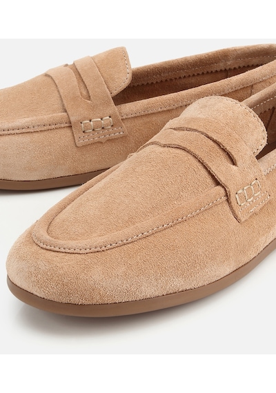 Hotiç Kadın Süet Deri Pudra Yumuşak Dokulu Klasik Loafer 01ayh322270a700 01ayh322270a700 Bej