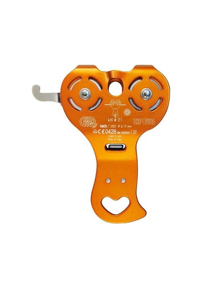 Kong Zip Evo Hook Tandem Macera Park Ve Zipline Makarası En 12278 En 17109 Turuncu