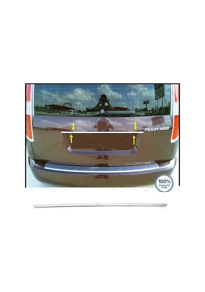 Ebal Otomotiv Skoda Roomster Krom Bagaj Çıtası 2006-2015 P. Çelik