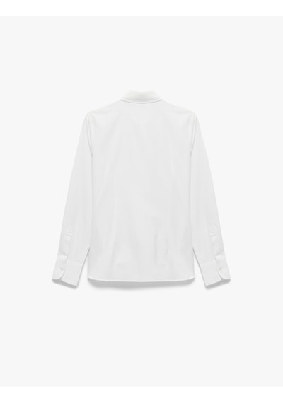 Koton Regular Fit Klasik Yaka Uzun Kollu Poplin Gömlek Kırık Beyaz 6wak60095uw Ekru
