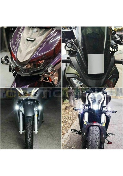 Aotrom Shooter Sis Lambası Motosiklet Led Spot Işık Beyaz-sarı
