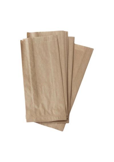 Şamua Kraft Kese Kağıdı Çizgili 250gr 12x27x6cm 100 Adet 50 X 70 Kese Kağıdı