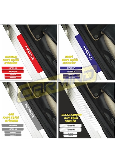 Volkswagen Amarok Kapı Eşiği Sticker (4 Adet) New