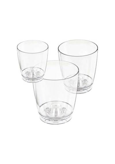 3 Farklı Boyutta Orkide Saksısı, Altı Tabaklı Set