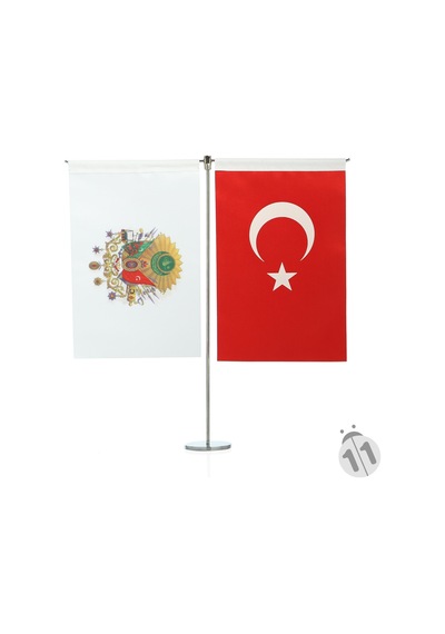 Osmanlı Tuğrası ve Türk Bayrağı Tekli Takımı