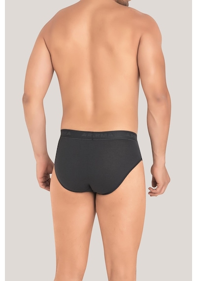 Arma Yıldız Erkek Bambu Slip Külot Düz Füme 3'lü Paket Füme