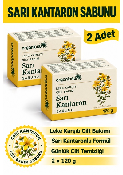 Organicsun Sarı Kantaron Sabunu 120 G X 2 Adet