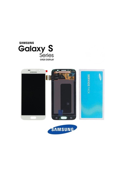 Samsung Uyumlu Galaxy S6 G920 Lcd Ekran Dokunmatik Beyaz Hk Servis