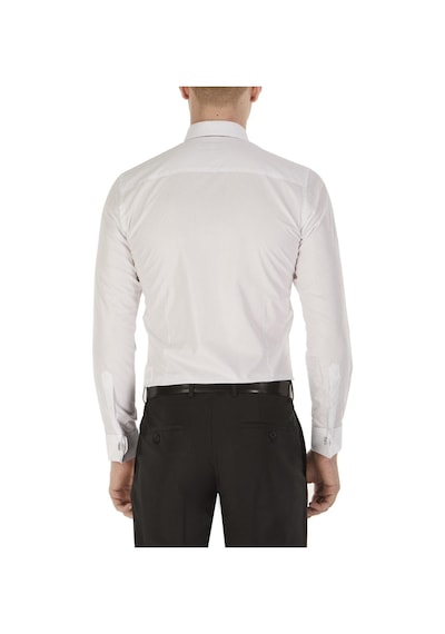 Efor Slim Fit Pamuk Saten Duble Manşetli Klasik Beyaz Gömlek Gk 235 Beyaz