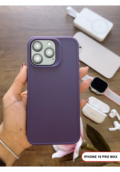 Apple iPhone 15 Pro Max Uyumlu Kamera Korumalı Darbeye Dayanıklı Renk Atmayan Keep Silikon Kılıf Eflatun Apple iPhone 15 Pro Max Uyumlu Kamera Korumalı Darbeye Dayanıklı Renk Atmayan Keep Silikon Kılıf Eflatun
