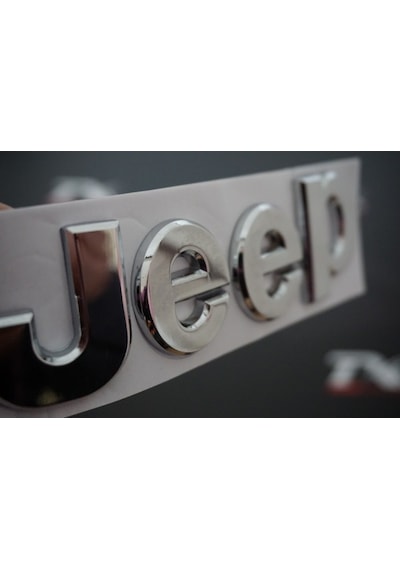 Jeep Kaput Bagaj 3M 3D Krom Metal Logo Amblem Arma