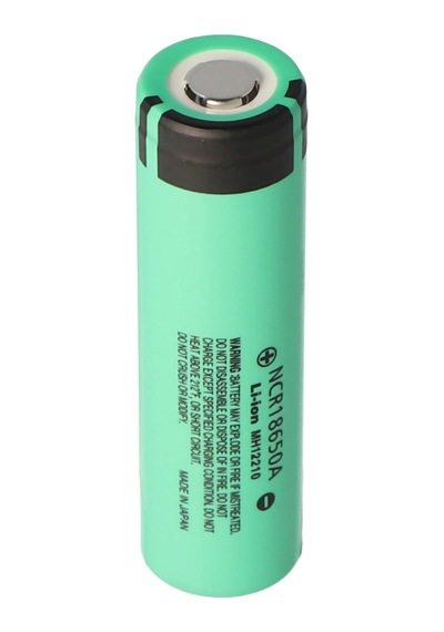 Panasonic Ncr18650A 3.6V 3100 Mah li-Ion Pil Korumasız Not Boyutları 64.9x18.1MM